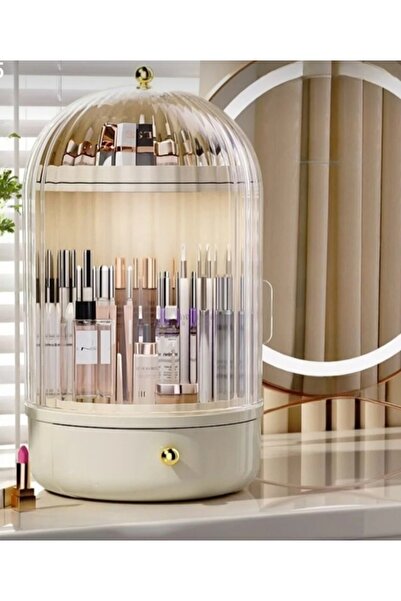 ilkadım 360° döner çekmeceli makyaj organizeri