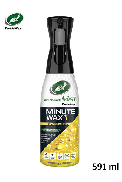 Turtle Wax بخاخ سيراميكي لشمع الدقائق بدون خطوط للاستخدام الجاف أو الرطب أو ا...