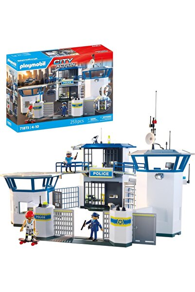 Playmobil Polis Komuta Merkezi – 253 Parça • Parmak İzi Tarayıcı • Kaçış Hücr...