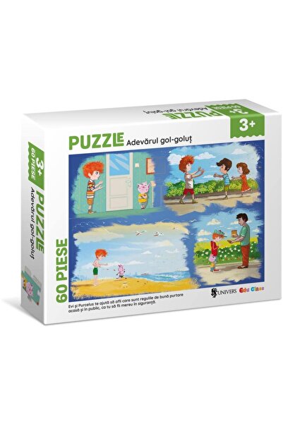 EduClass Puzzle - Adevarul gol-golut (60 piese)