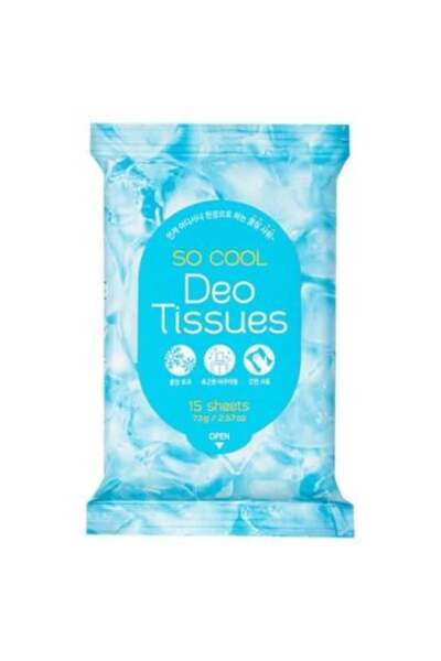 Pretty مناديل سو كول لامتصاص العرق - 15 منديلًا