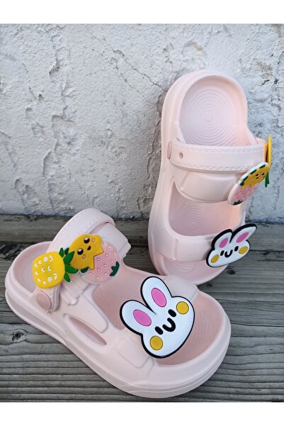 Huzurlu Adımlar Pink Rabbit Sandals Slippers
