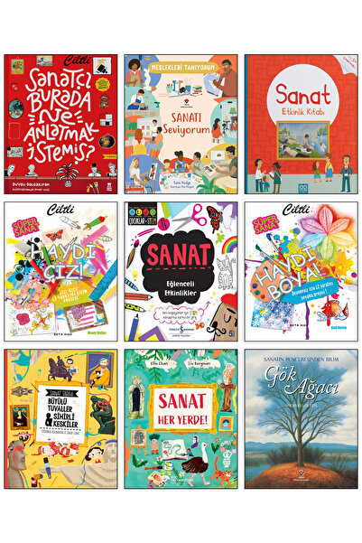 Tübitak Yayınları Çocuklar için Sanat Kitapları Sanatı Seviyorum Sanatçı Bura...