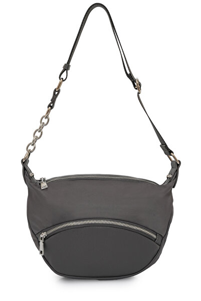 Cambridge Polo Club Cambirdge Polo Club Chain Detailed Zippered Women's Shoulder Bag Mb15