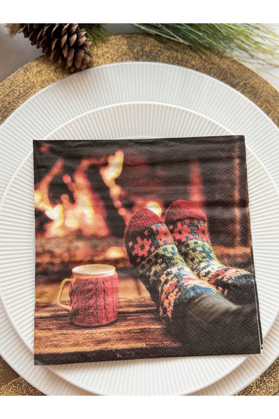 Mank Салфетки за маса, 3 слоя, Кърпички - Nestor, 33 x 33 см, 20 бр.