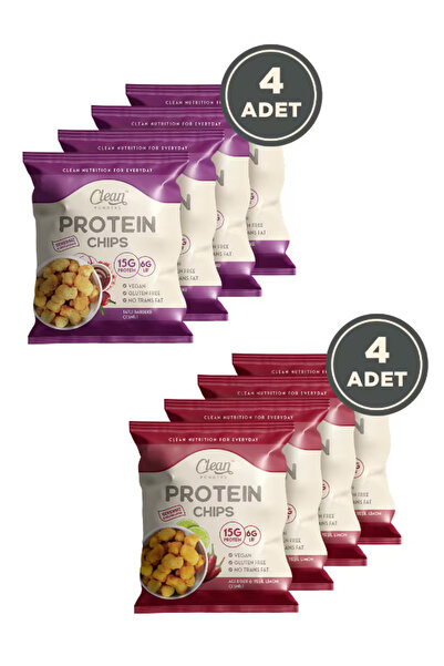 Clean Powders Protein Chips 50 Gr Sağlıklı Atıştırmalık Acı Biber Yeşil Limon...