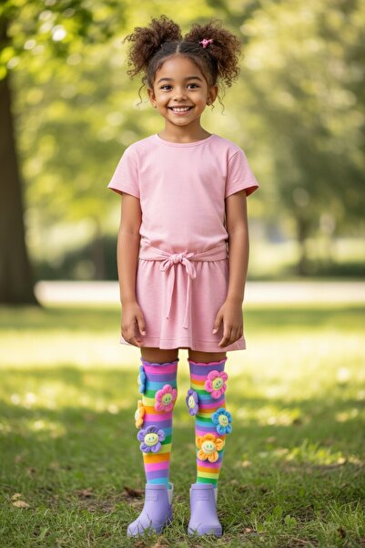 Gadget Gear Floral Figured Knee High Socks