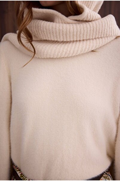 HEQA Thin Fleece Basic Sweater Light Vanilla