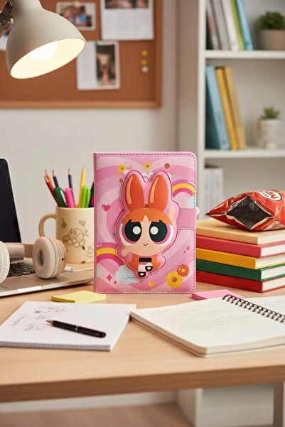 Powerpuff Girls Lisanslı Manyetik Kapaklı Not Defteri (Blossom)
