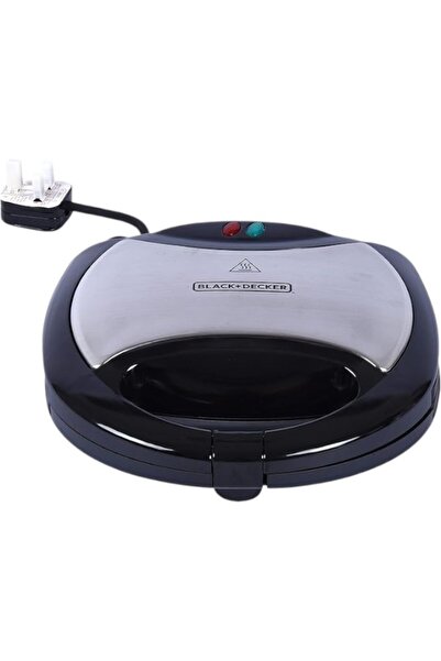 Black and Decker BLACK+DECKER 750W 2 Slice Sandwich Maker, Black - Ts2000-B5.''''
