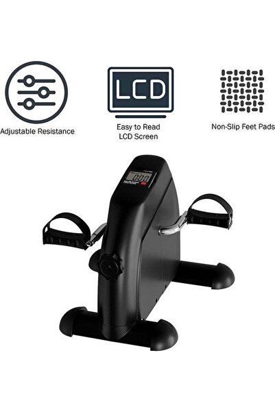 Saharaz Mini Stepper,Portable Fitness Pedal,with LCD Display Calorie Counter for Arms/Leg/Physical Therapy