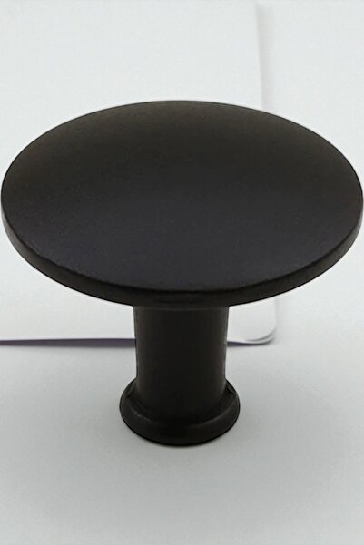 MH MiniHediye Big Button Handle Furniture Kitchen Drawer Cupboard Cabinet Door Handle Knobs Handle Metal Matte Black