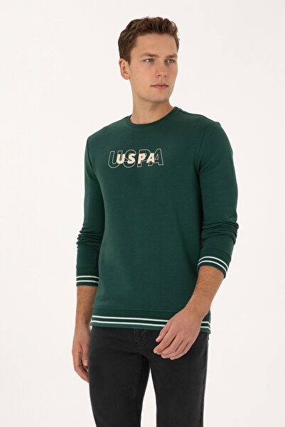 U.S. Polo Assn. Men's Dark Green Sweatshirt 50316372-Vr079