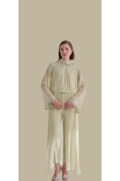 linagiyimbutik IŞILTILI TAŞ DÖKÜMLÜ ABAYA