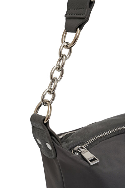 Cambridge Polo Club Cambirdge Polo Club Chain Detailed Zippered Women's Shoulder Bag Mb15