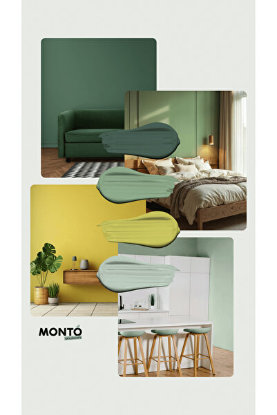 MONTO PINTURAS Monto 4L Ecological Interior Paint – Durable and Safe for Walls, Ceilings, Concrete and Mortar