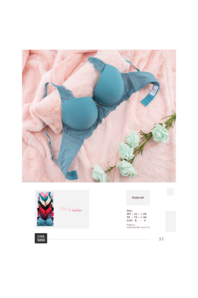 La Joie Push-up bra with underwire and lace trim - BR 5050