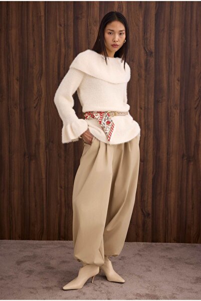 HEQA Shalwar Pants Dark Beige