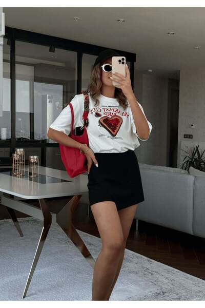 ln8 Doublu Kumaş Şort Etek