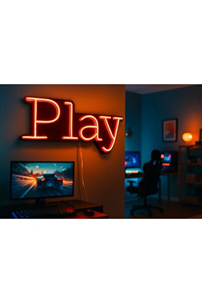 Starlıghtreklam 🔆 Işıklı Dekoratif play neon Tabela – Profesyonel İşletme Görünümü ! 🔆