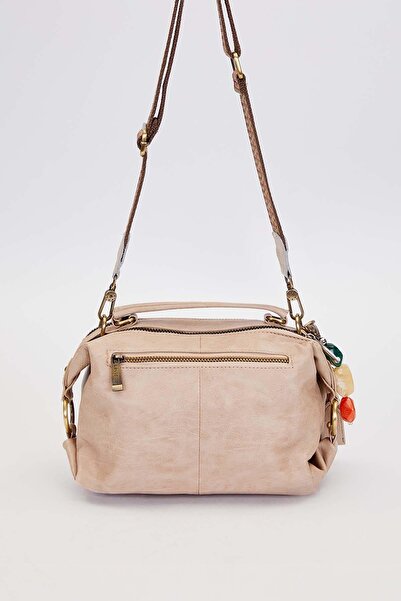 Levidor Mink Shoulder Bag with Multiple Accessory Details