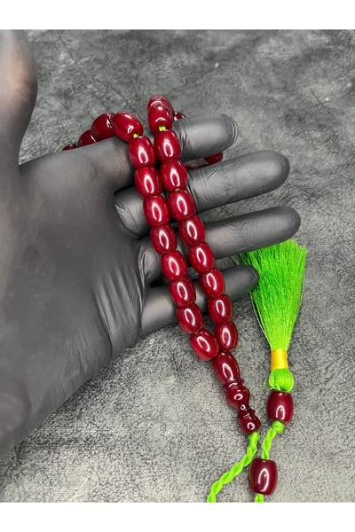 Mos Tespih Large Size High-End Rope Tassel Ottoman Imitation Tightening Amber Prayer Beads