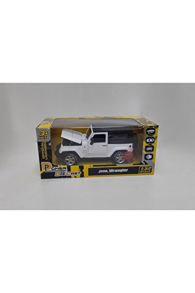 MSZ D-power Jeep Wrangler White Die-Cast 1:32 Pull Back Toy Car (MSZ)