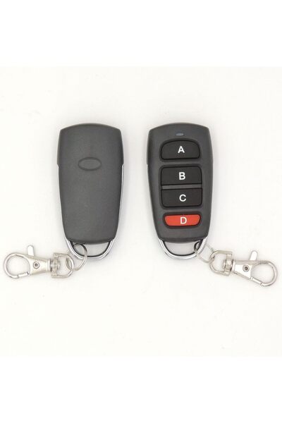 AZONEE 3pcs 433MHz Garage Door Cloning Remote Control - 4-Button Universal Keychain