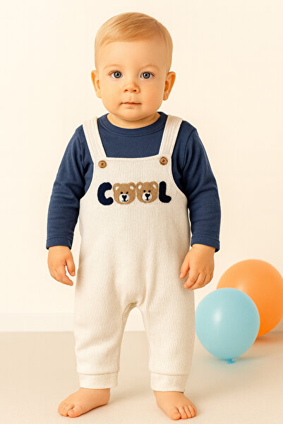 BUUFUU Baby Romper and T-Shirt Set Long Sleeve Cool Patterned