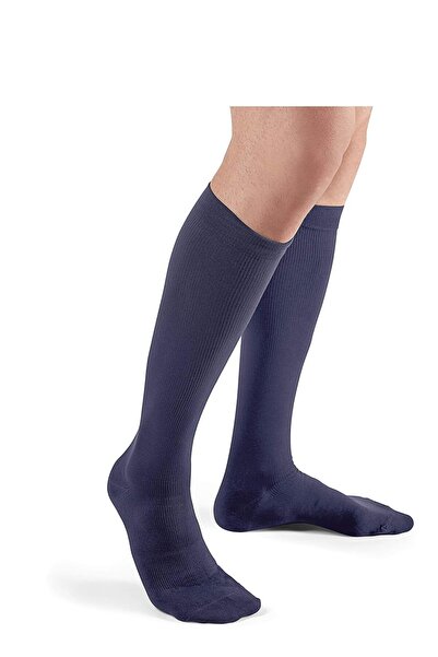 FUTURO Restoring Navy Dress Socks for Men - Firm, Large Navy