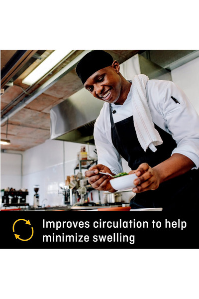 FUTURO Business Casual Socks for Men - Moderate Compression (15-20 mmHg) - Black