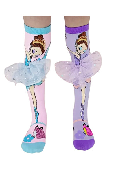 Gadget Gear Balerin Figürlü Tütülü Diz Altı Çorap