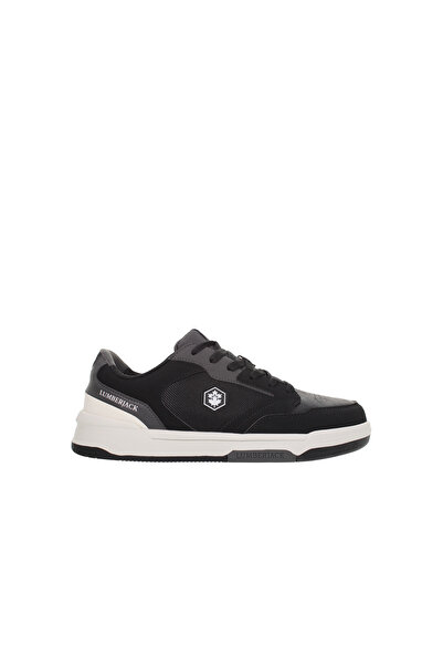 lumberjack Men’s Low-Top Panelled Sneakers – Cushioned Casual Trainer with Lace-Up Closure