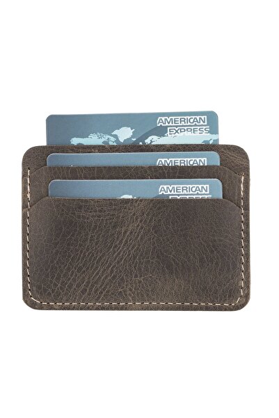 artlab Genuine Leather,Handmade, Slim Credit Card Holder, Bitter Brown