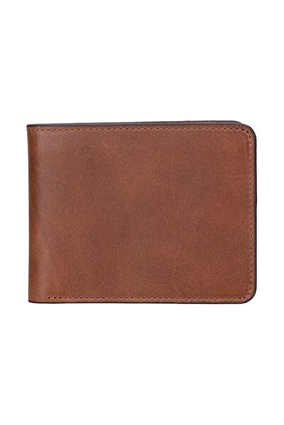 AbbasShop Pier Leather Men's Wallet Caramel