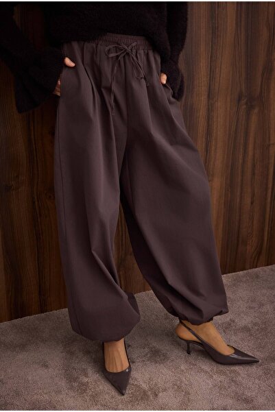 HEQA Baggy Pants Bitter Brown