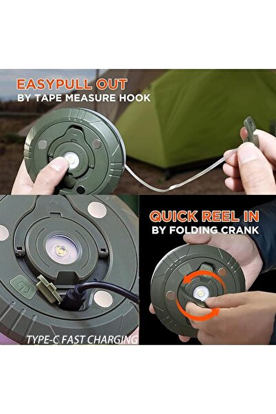 Generic Outdoor Camping String Lights - 4-in-1 Multi-functional Portable String Lights (Colourful)