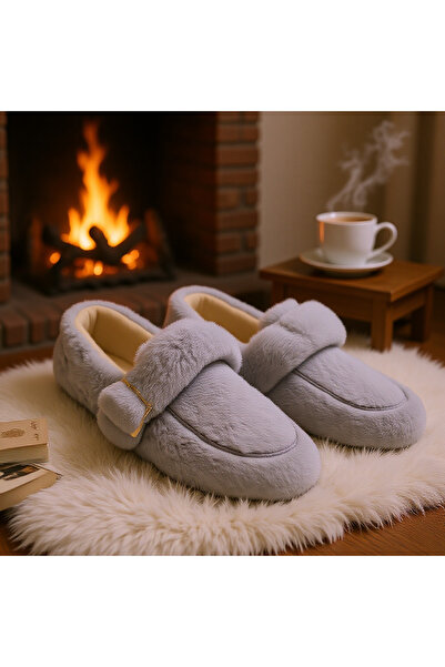 Kemo Bags حذاء باليه رمادي اللون للاستخدام المنزلي