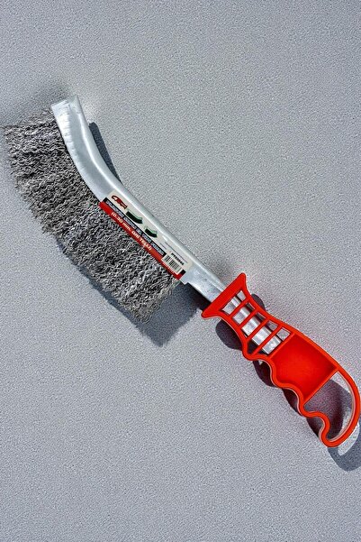 MH MiniHediye Plastic Handle Metal Wire Brush Dirt Rust Barbecue Bbq Grill Multi-Purpose Cleaning Brush 30 mm