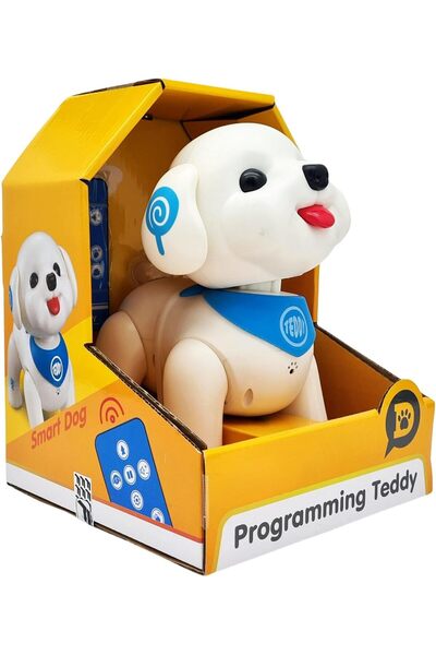 fitto Mini Electronic RC Dog Toy Robot – Interactive, Dance, Shake Head, Programmable Pet Robot