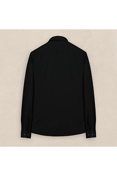 Sarar İNTERVİEW Goias Soho Slim Siyah Gömlek