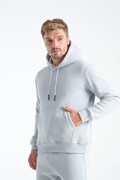 kaphone 10 Men's Cotton 3-Thread Fleece Hooded Tracksuit Set