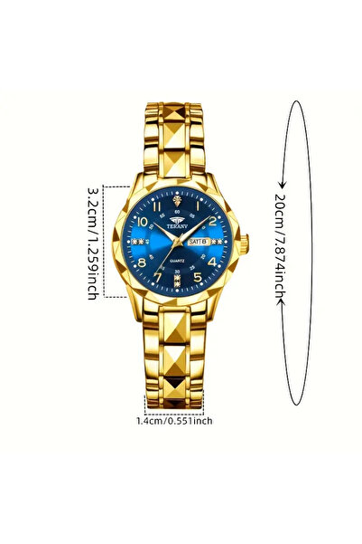 by evrenmusti Metal Watch with Dark Blue Dial