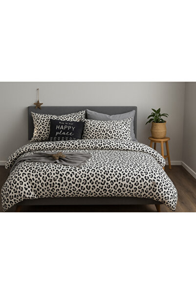rabiatekstil Leopard Patterned Duvet Cover Set Without Sheets – 200X225 cm – Modern & Stylish Design