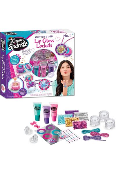 Generic قلادة ملمع الشفاه كرا-زي-آرت إس إن إس اللامع والجواهر