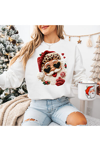 DD Secret Women's oversized Christmas sweatshirt CANDY SANTA