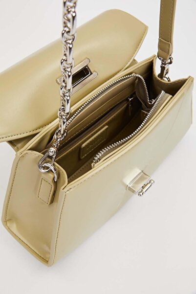 Levidor Green Geometric Model Shoulder Bag