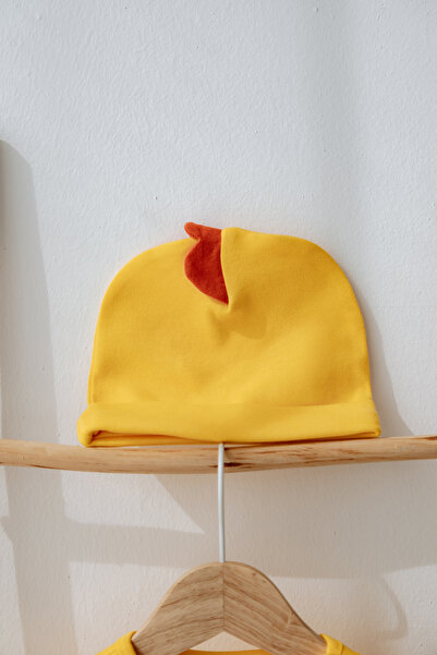 Lilabio 100% Cotton Chick Costume Bodysuit & Hat Set – Unisex Baby Gift Set