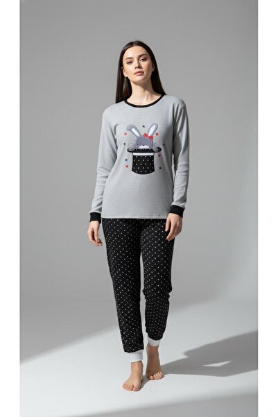 new ats Raporlu Interlock Cotton Pajama Set