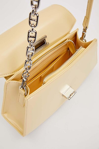 Levidor Yellow Geometric Model Shoulder Bag